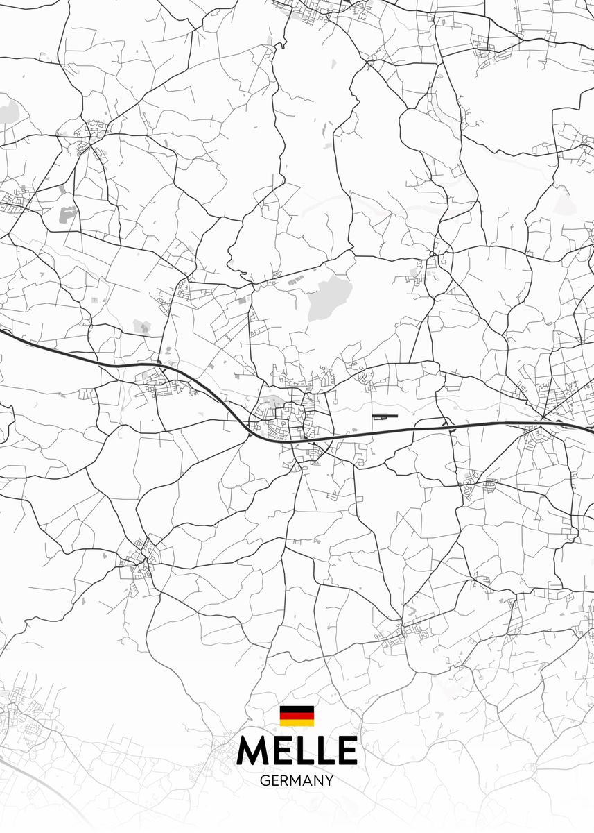 'Melle DE' Poster by IMR Designs Displate