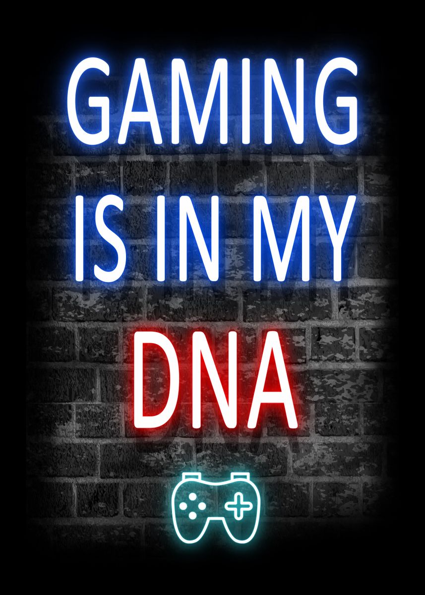 gaming-quotes-poster-by-leighhorne-displate