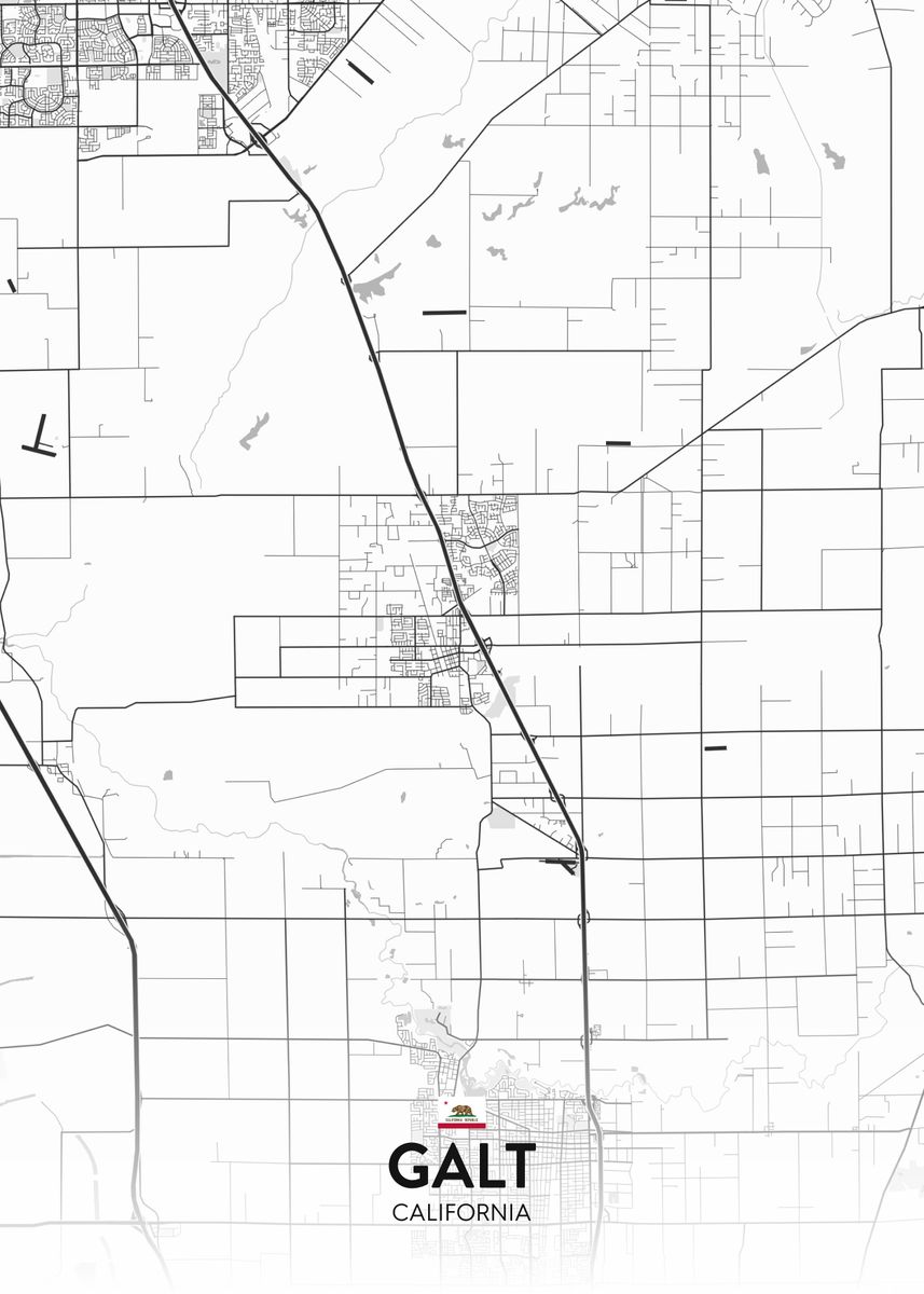 'Galt CA' Poster by IMR Designs Displate