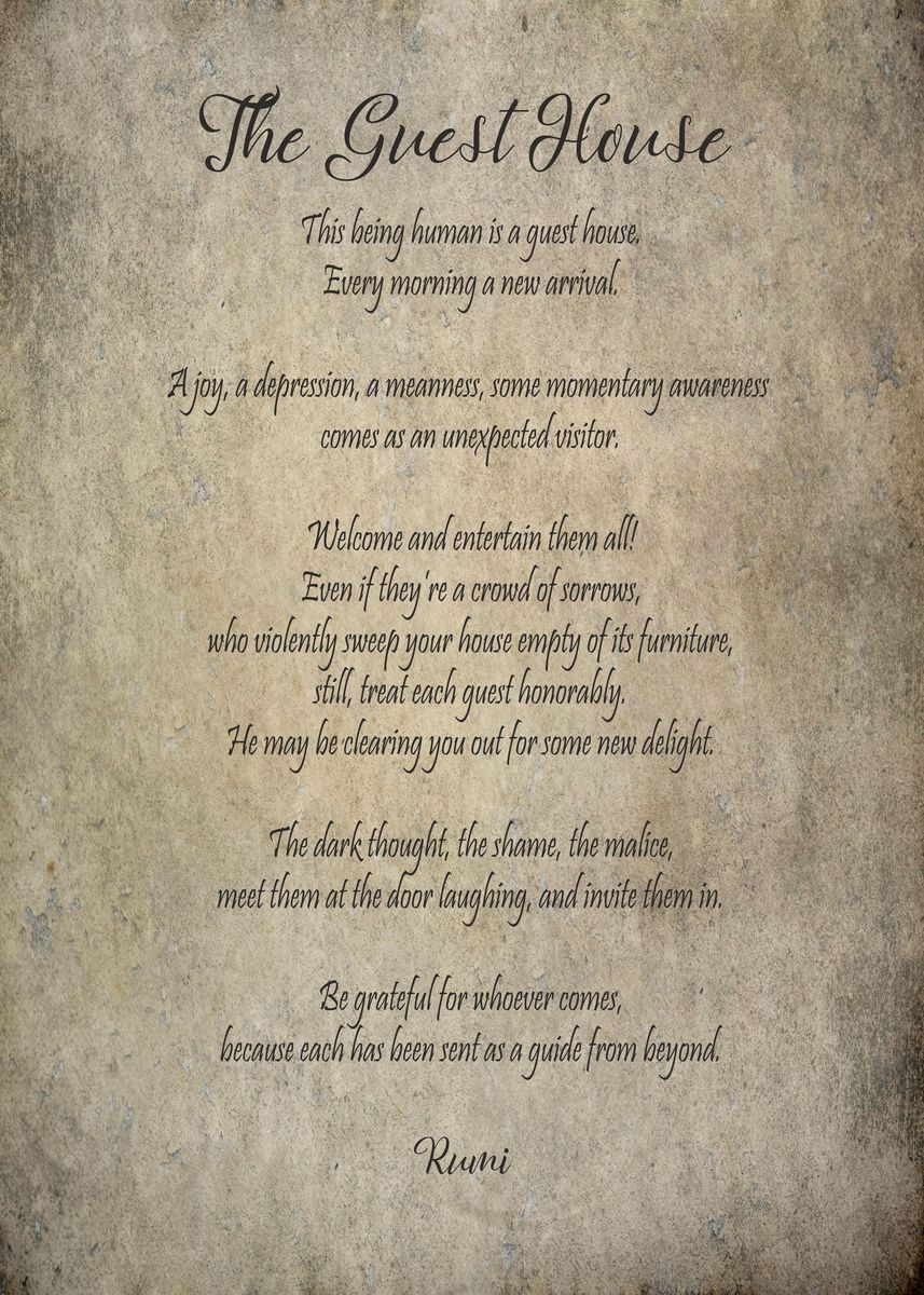 'The Guest House' Poster, picture, metal print, paint by XandYart