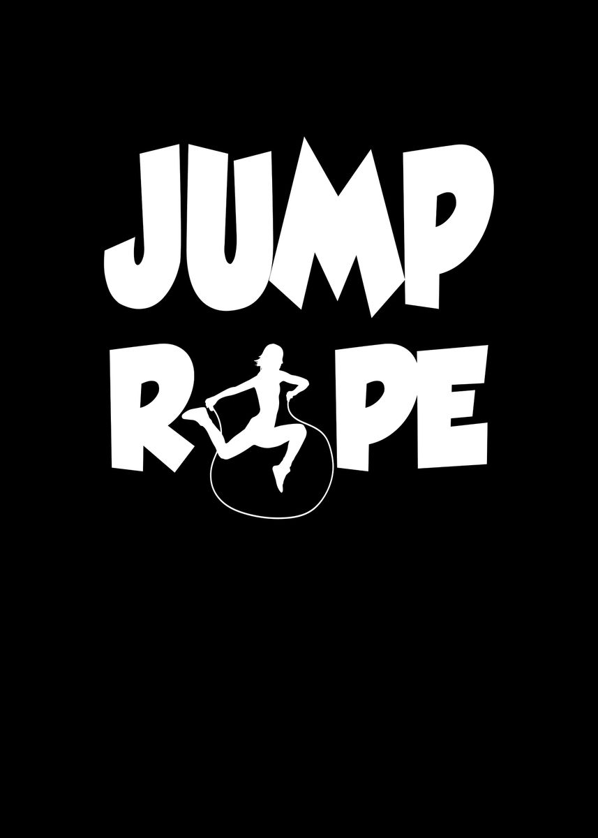 'Jump rope' Poster, picture, metal print, paint by bananadesign | Displate