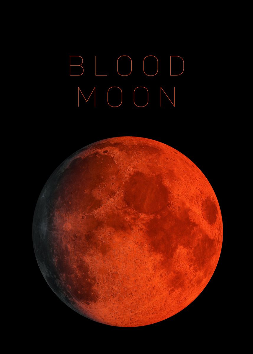 'Blood Moon' Poster by Artistic Prints | Displate