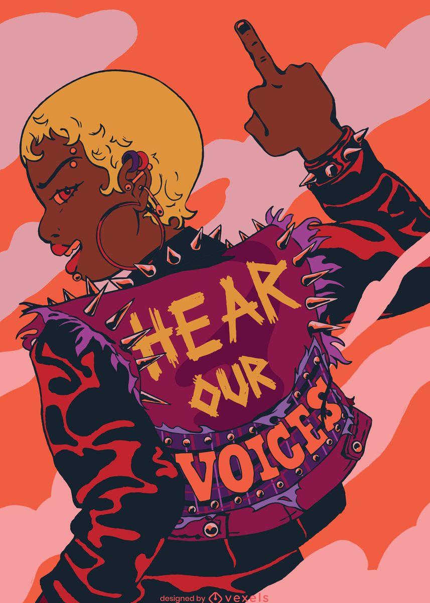 'Hear our voices' Poster, picture, metal print, paint by Simon Darren ...