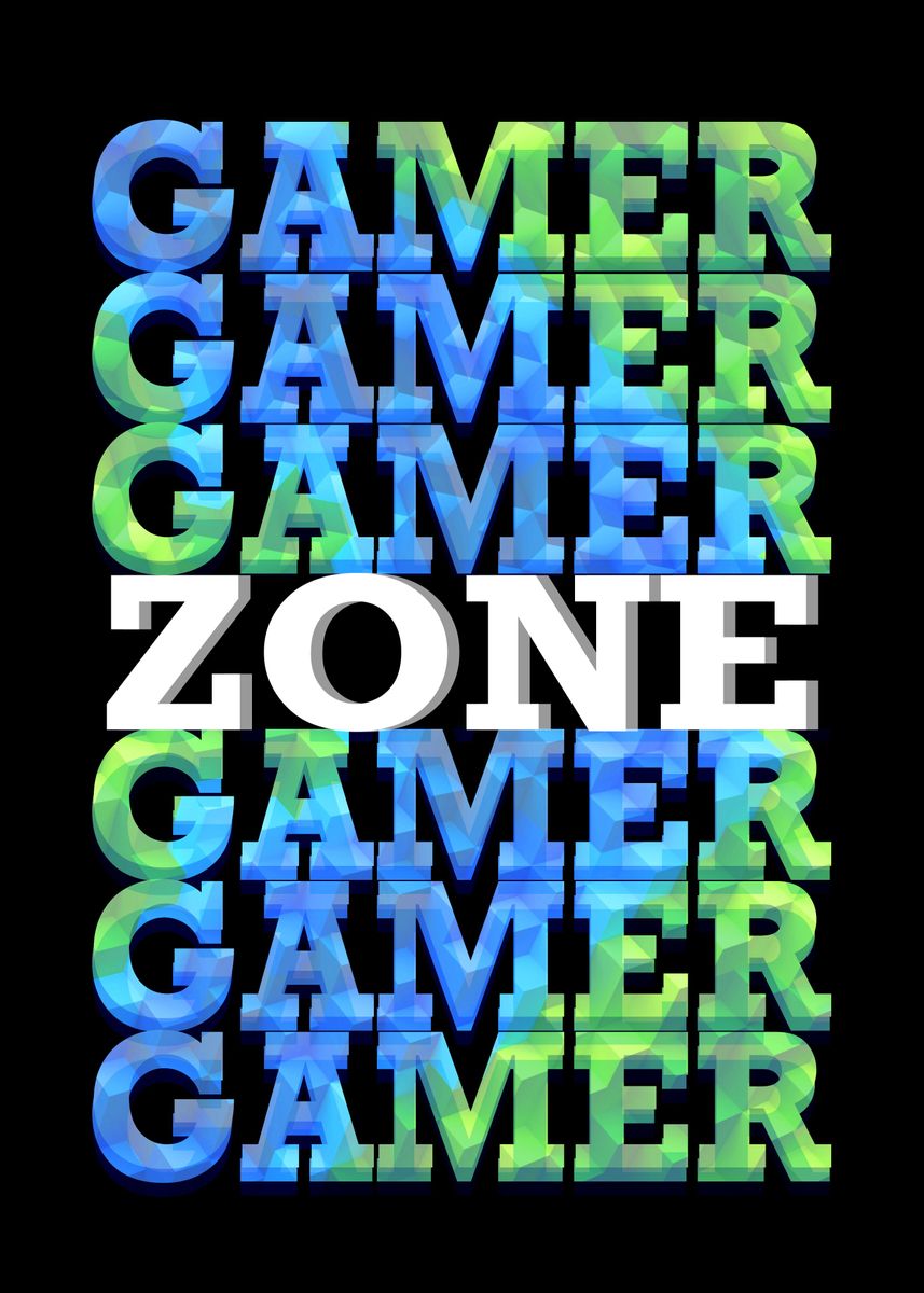 A Gamer Zone Poster By Ethectorart Displate