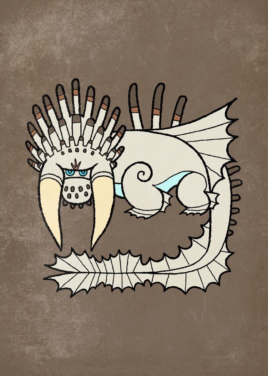'White Bewilderbeast' Poster, picture, metal print, paint by How To ...