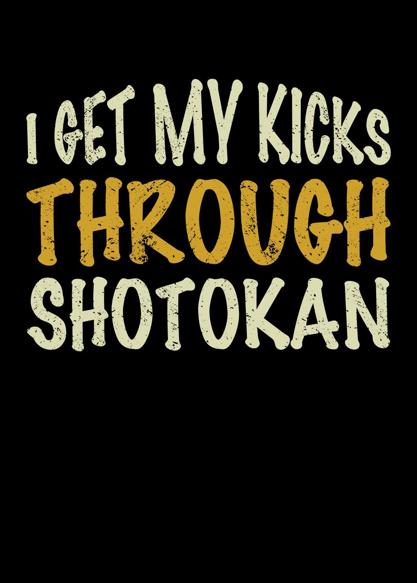 'I get my kicks through' Poster by Lukes Pixel Studio Displate