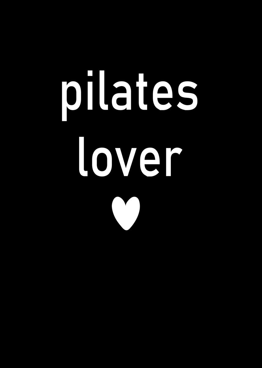 Pilates lover' Poster, picture, metal print, paint by bananadesign