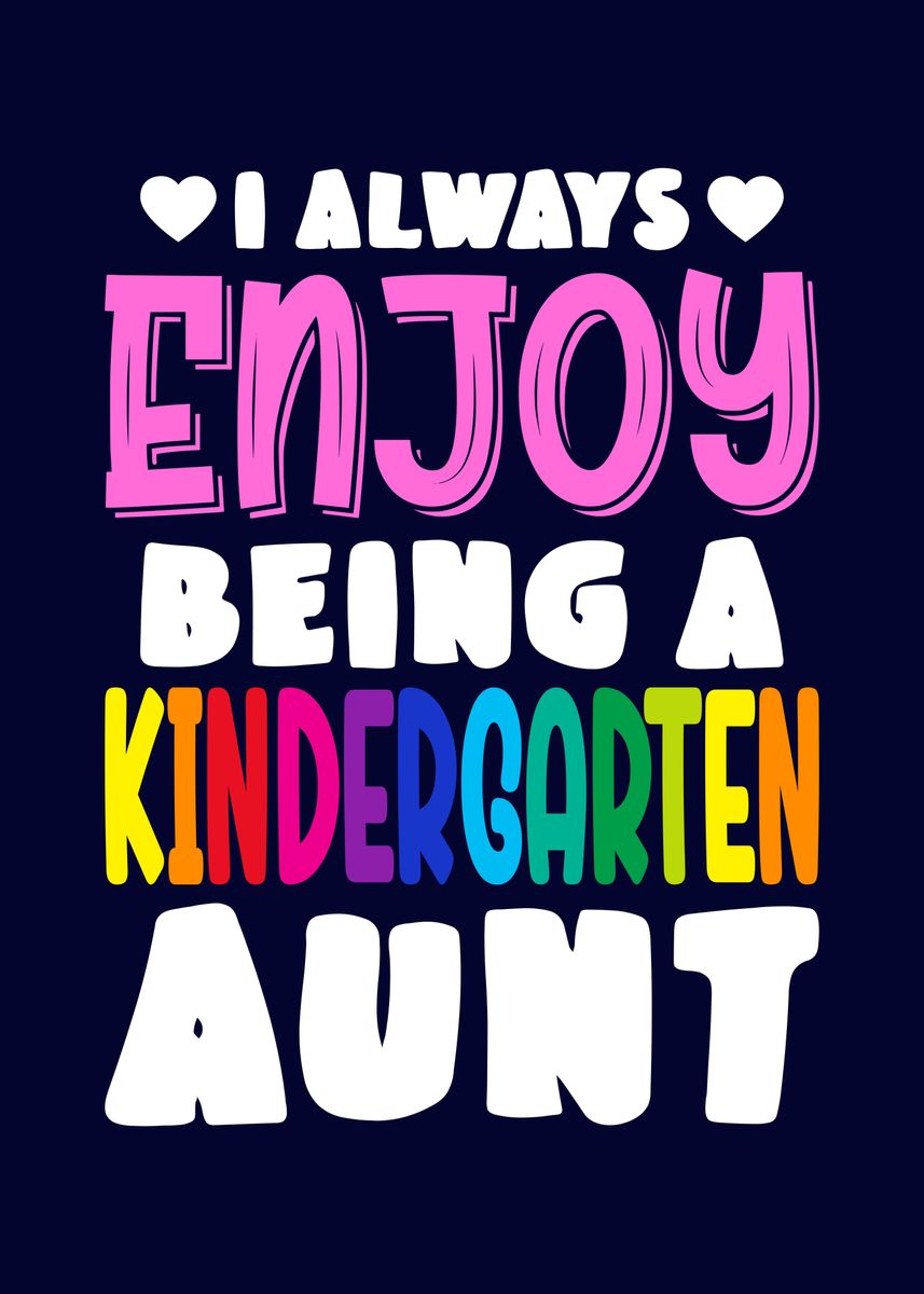 'Kindergarten Aunt' Poster, picture, metal print, paint by MzumO | Displate