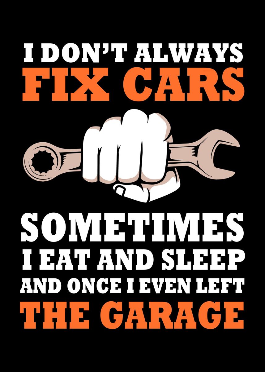 'Car Guy Funny' Poster, picture, metal print, paint by FunnyGifts ...