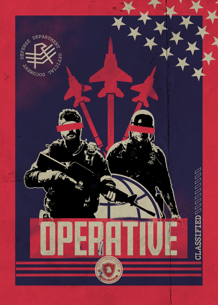 'Operative' Poster, picture, metal print, paint by Call of Duty | Displate