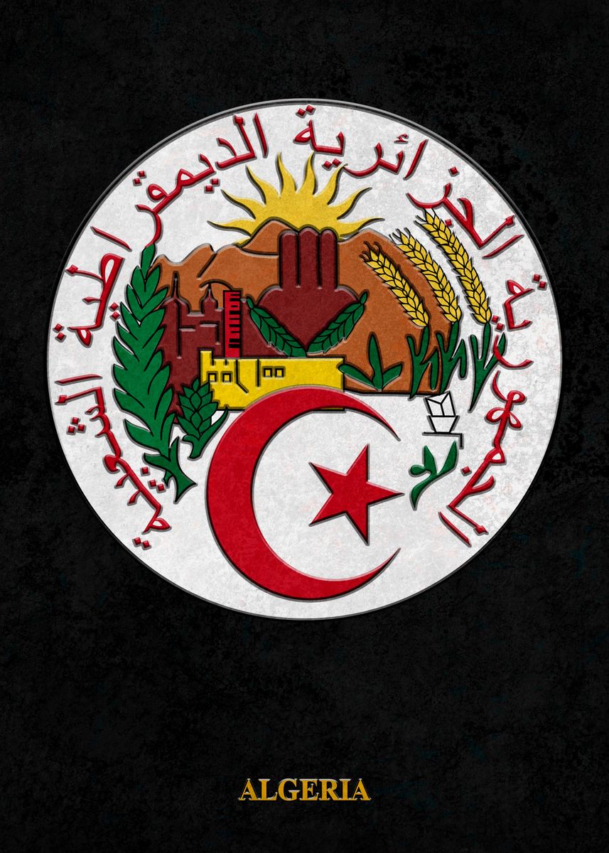 'arms Of Algeria' Poster By Ferit Kurt 