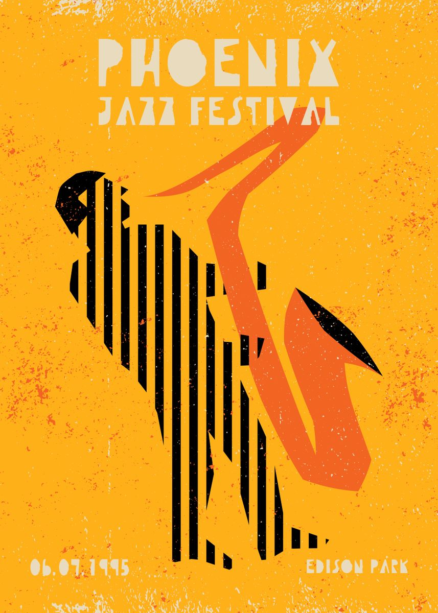 'Phoenix Jazz Festival' Poster by BluePinkPanther Displate