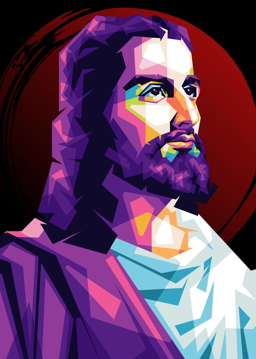 'JESUS WPAP' Poster, picture, metal print, paint by Dedew Doublede ...