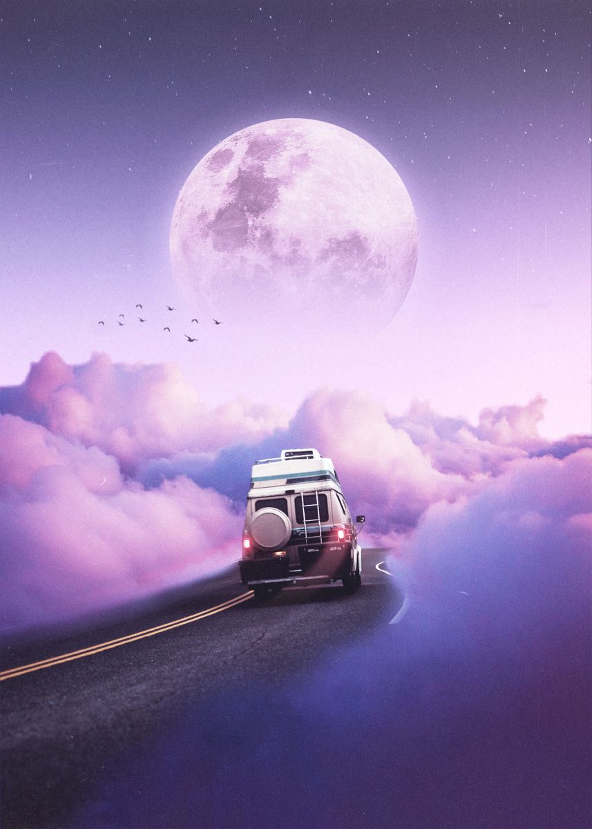 'Cloud Cruising' Poster by Joel Mellström | Displate