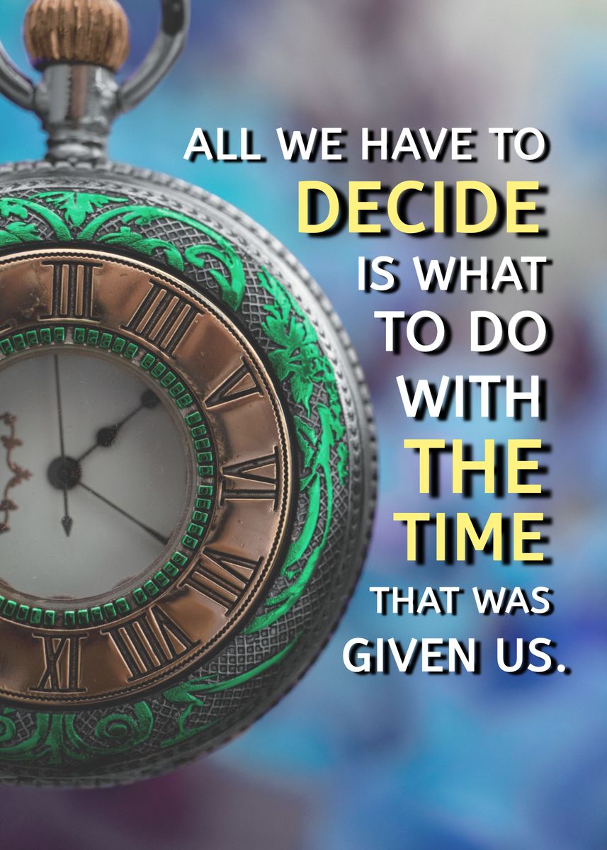 'Time is Precious' Poster, picture, metal print, paint by Millionaire ...