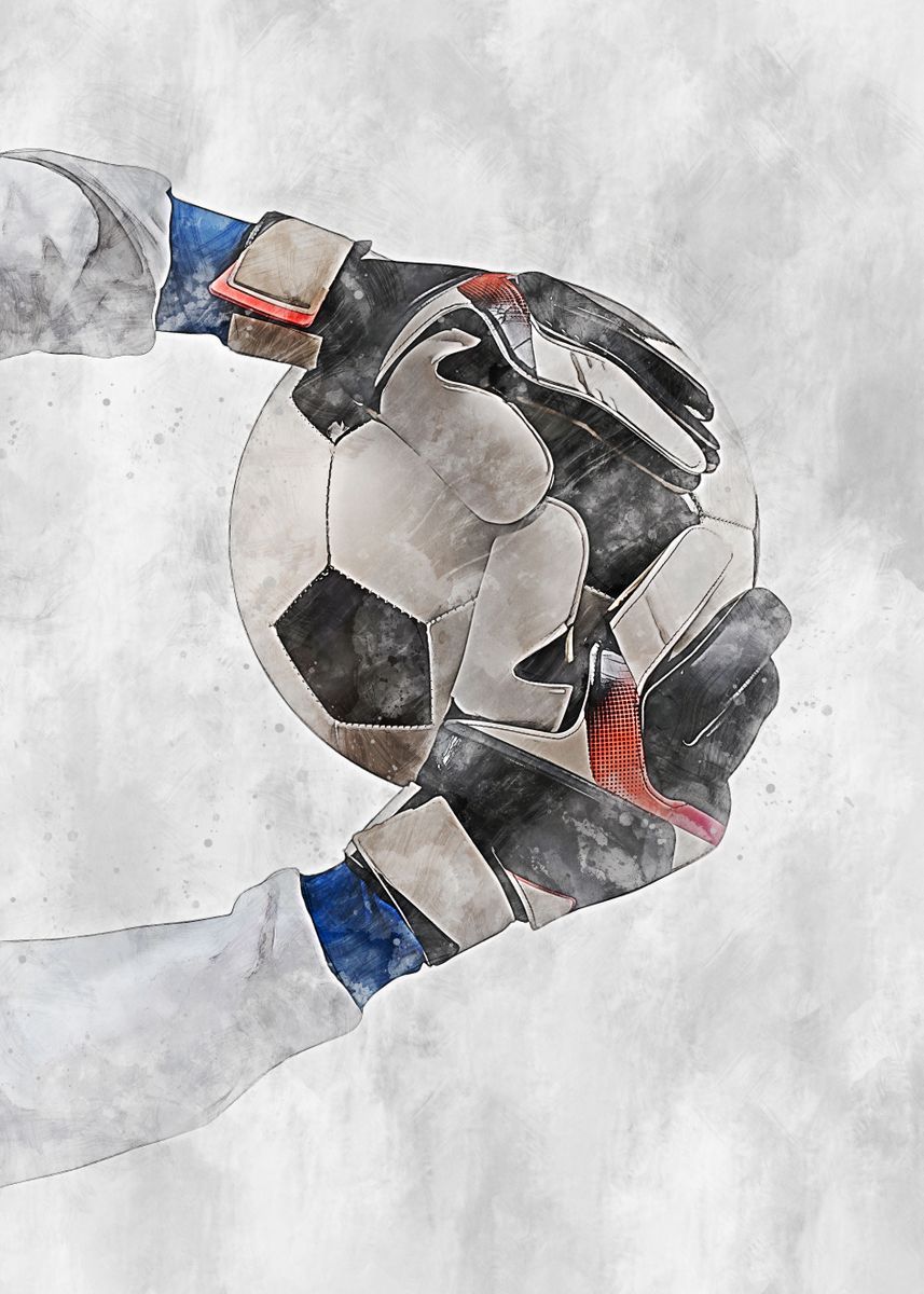 'Football 7 Goalkeeper' Poster by Mateusz Ślemp | Displate