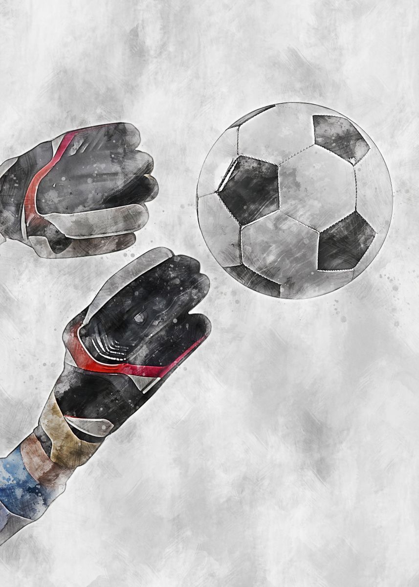'Football 8 Goalkeeper' Poster by Mateusz Ślemp | Displate