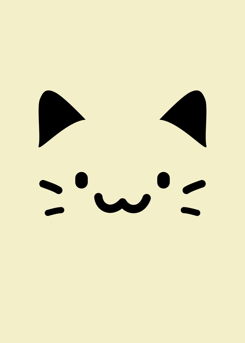 Smiling cat beluga | Poster