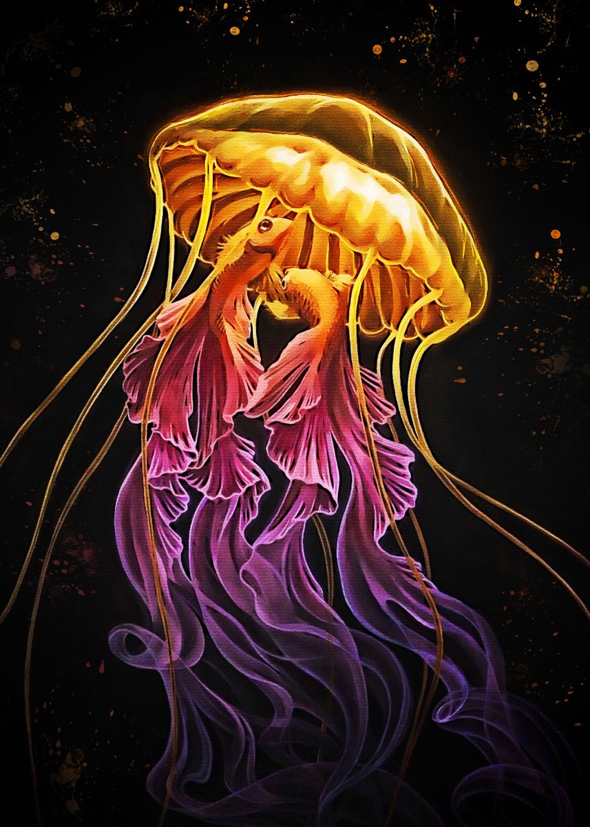 'jellyfish new art' Poster by Muh Asdar Displate