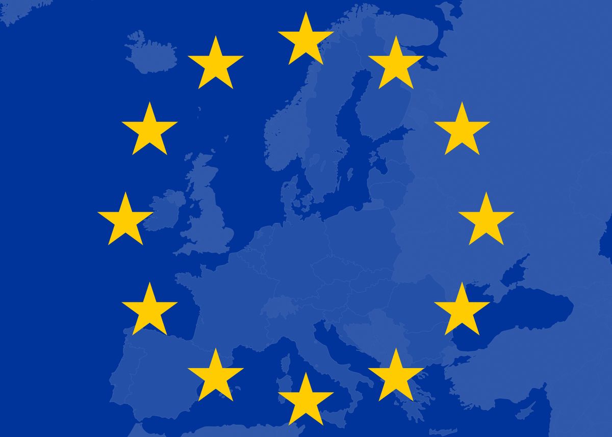 'European Union flag stars ' Poster by Gianfranco Grenar | Displate