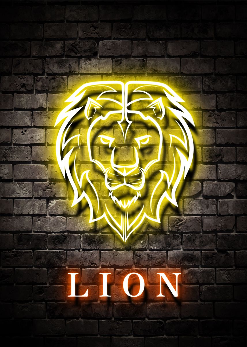 'Animal Lion' Poster by Osman Conner  | Displate