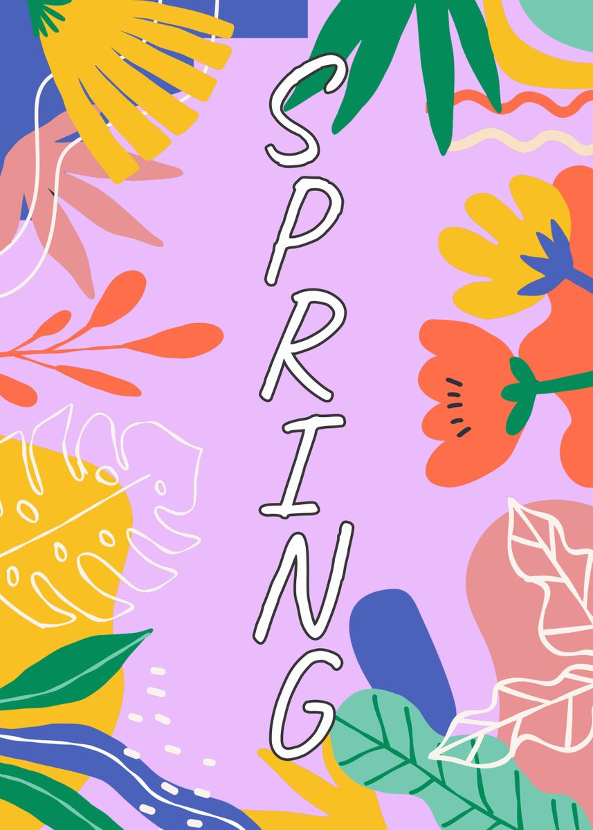 'Colorful Spring' Poster by Rexie Fernandez | Displate