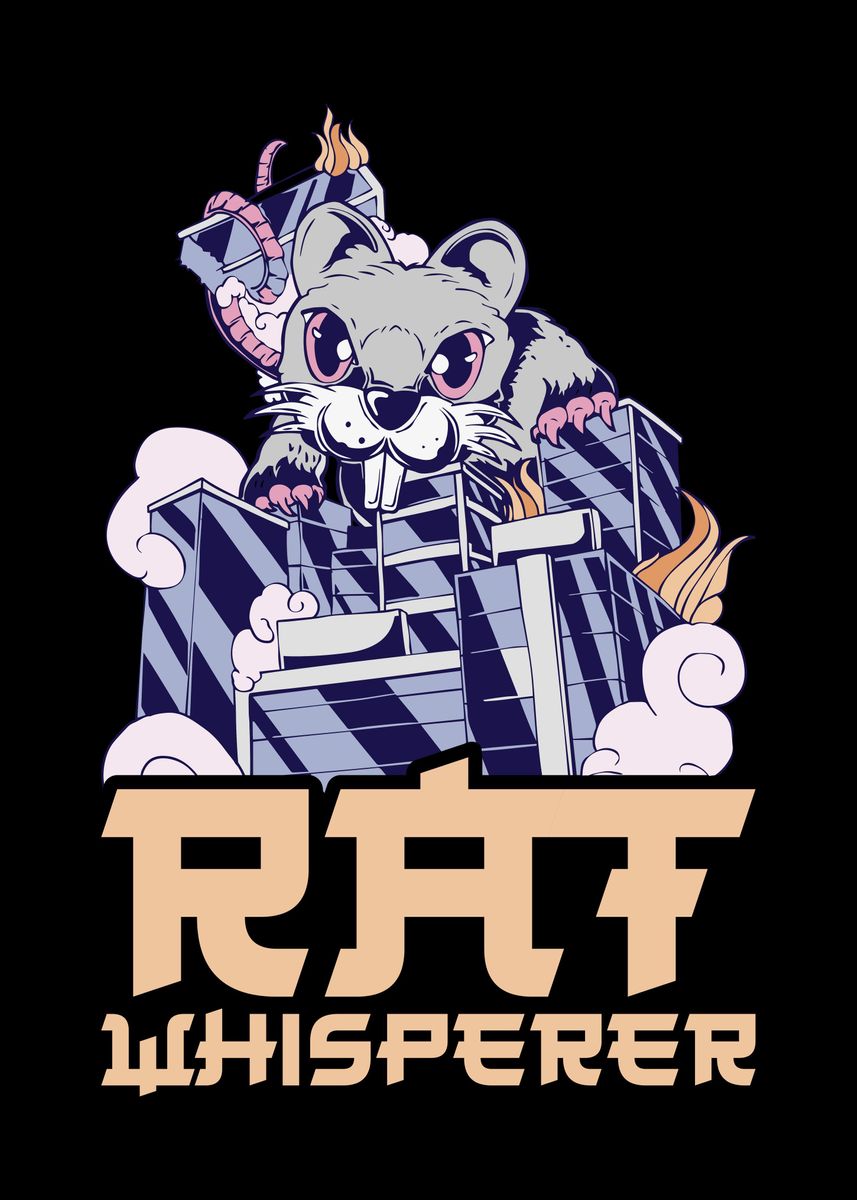 'Rat Whisperer' Poster by CatRobot  | Displate