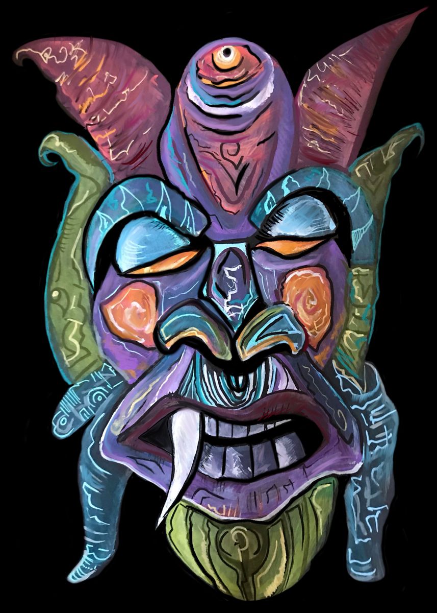 'Baruca mask' Poster by Yahsahra  | Displate