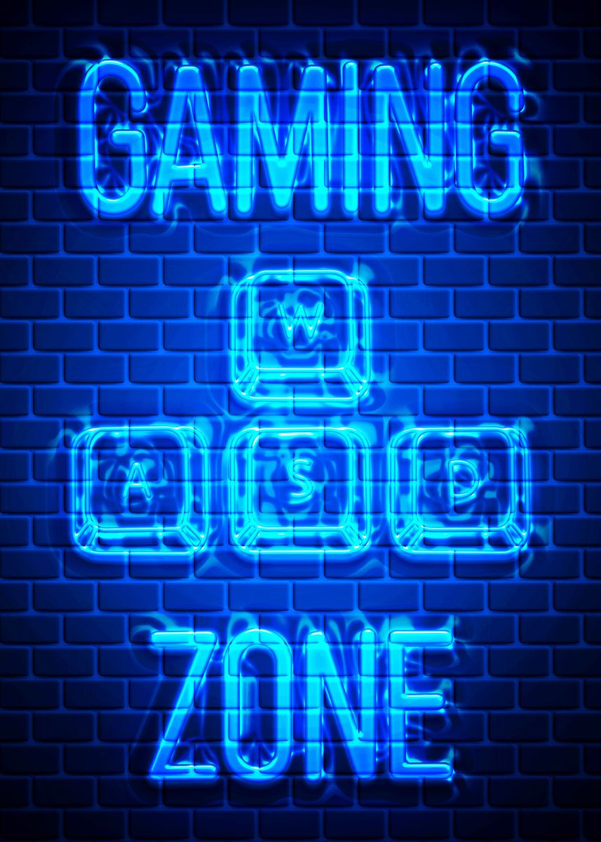'wasd gaming zone quote' Poster by deidrera cheal | Displate