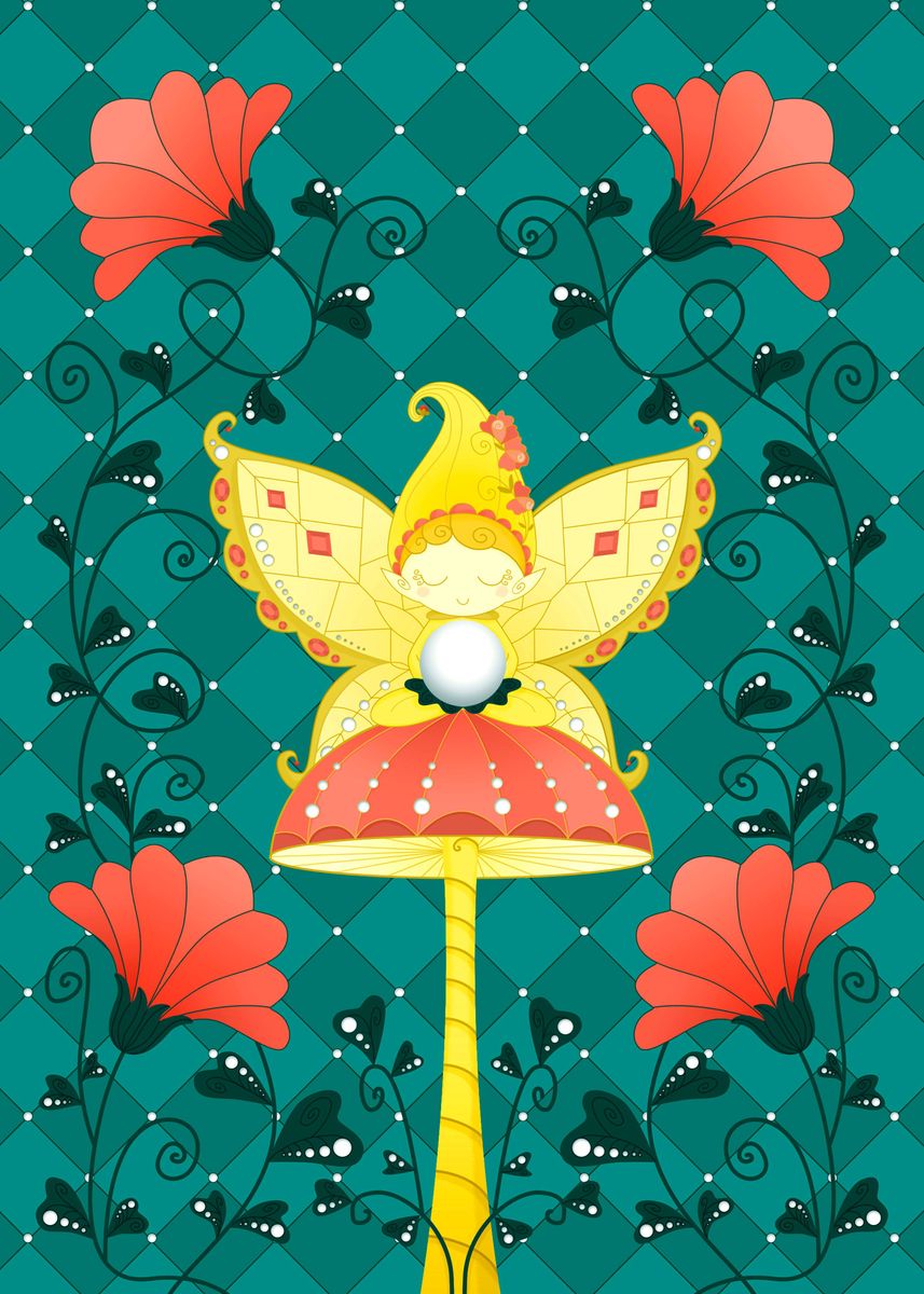 'Fairy divine' Poster by Angela Sbandelli | Displate