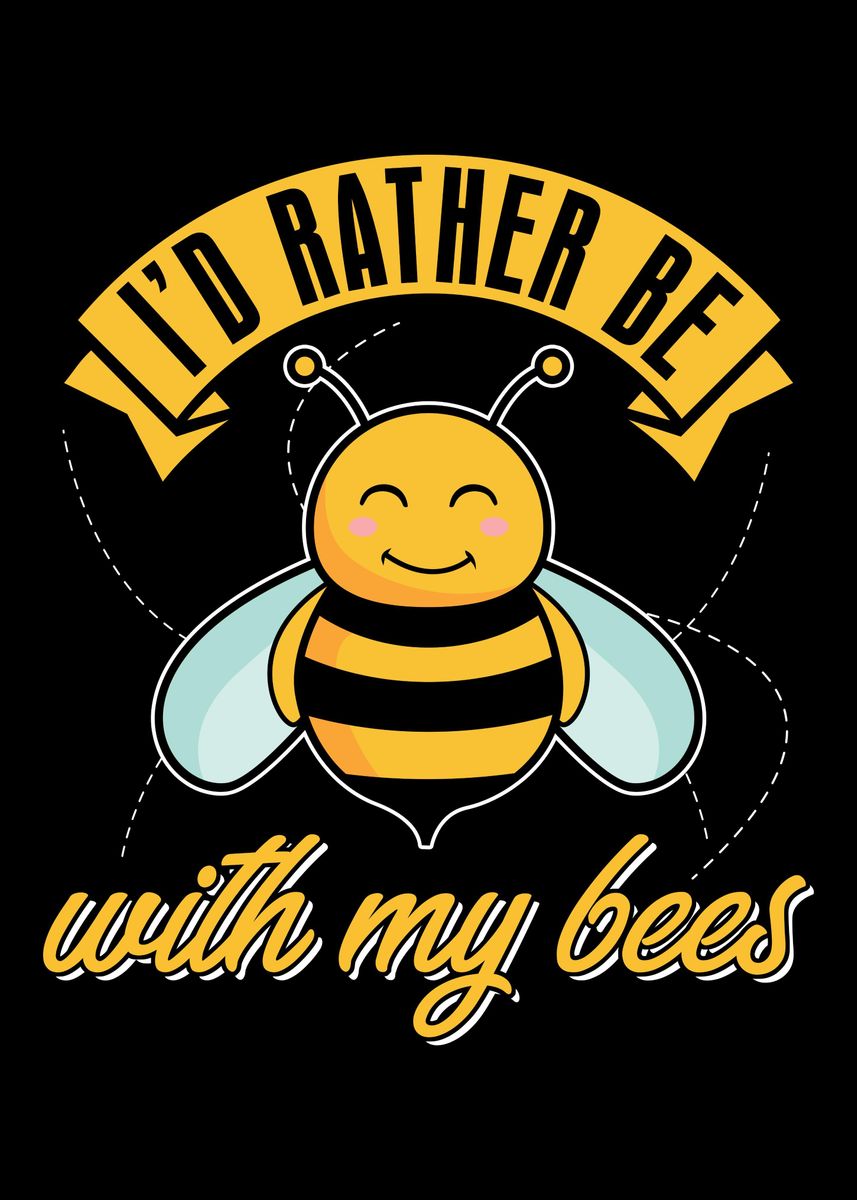'Beekeeping Beekeeper Honey' Poster by BobbyBubble  | Displate