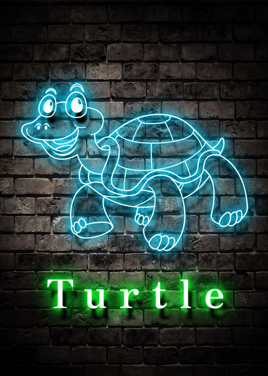 'Animal Turtle' Poster by Osman Conner  | Displate