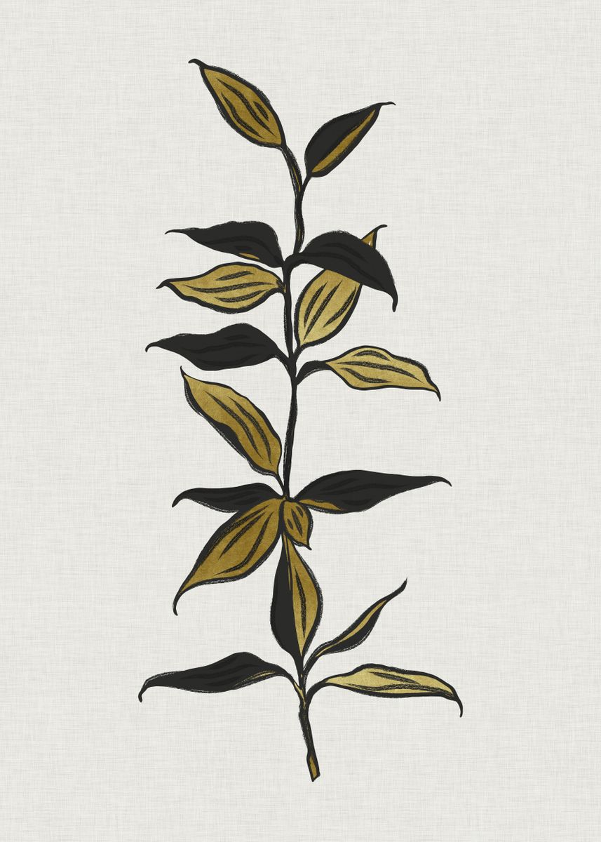 'Bamboo ink painting ' Poster by Kookie Pixel | Displate