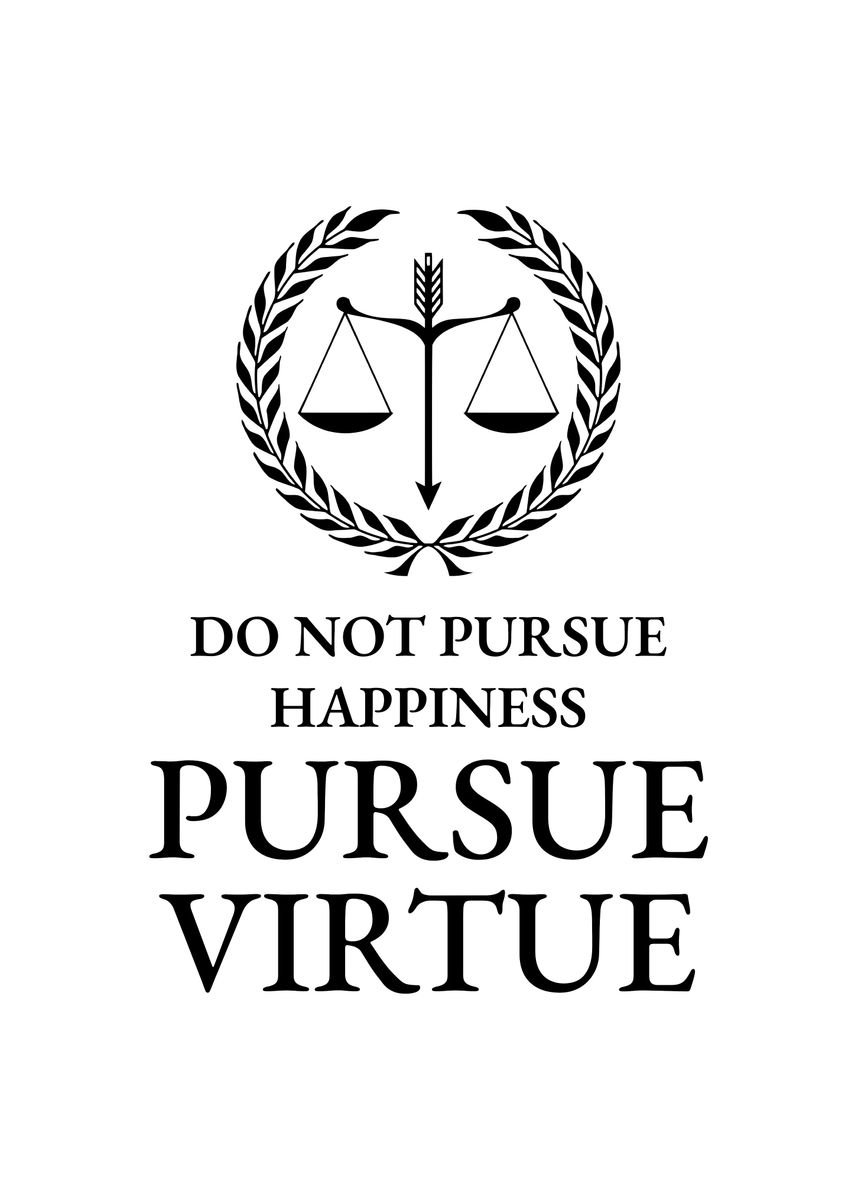 'Pursue Virtue' Poster by ABConcepts  | Displate