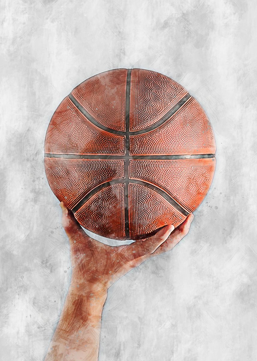 'Basketball' Poster by Mateusz Ślemp | Displate