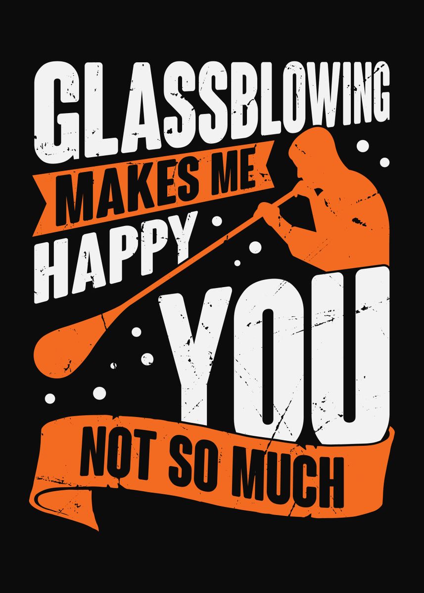 'Glassblowing Glassworker' Poster by Marcel Doll | Displate