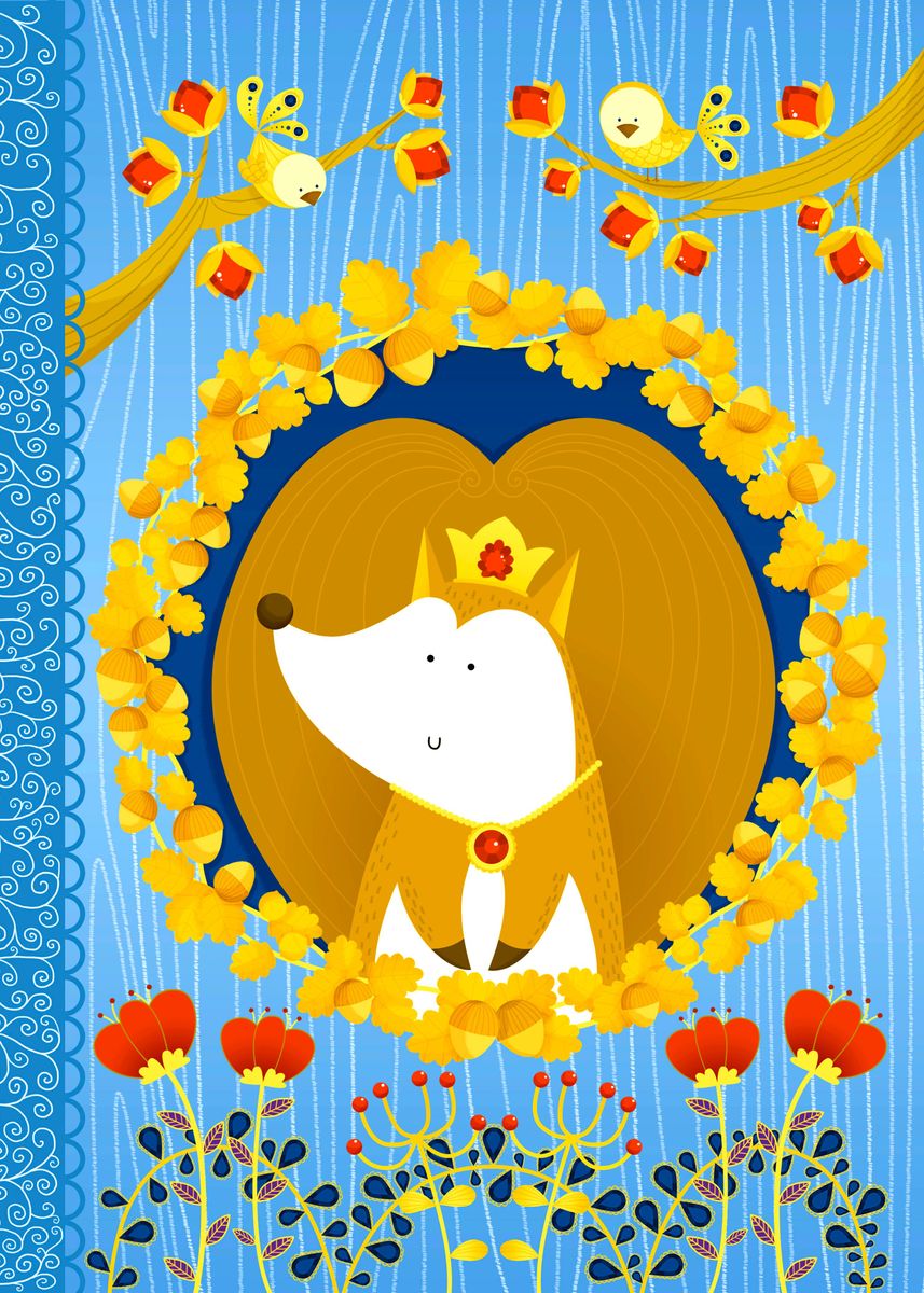 'squirrel king' Poster by Angela Sbandelli | Displate