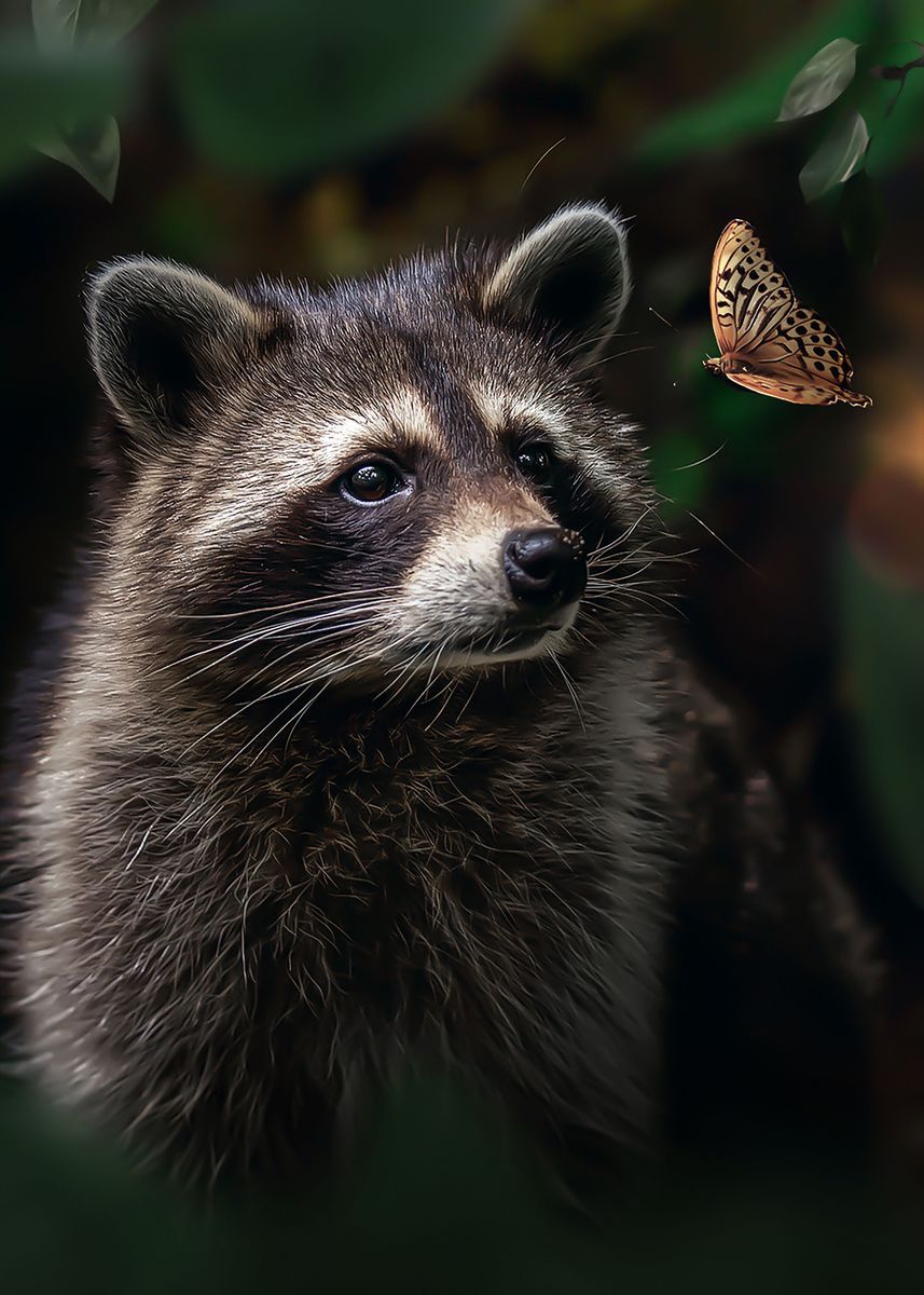'Surprised Raccoon' Poster by Zenja Gammer | Displate