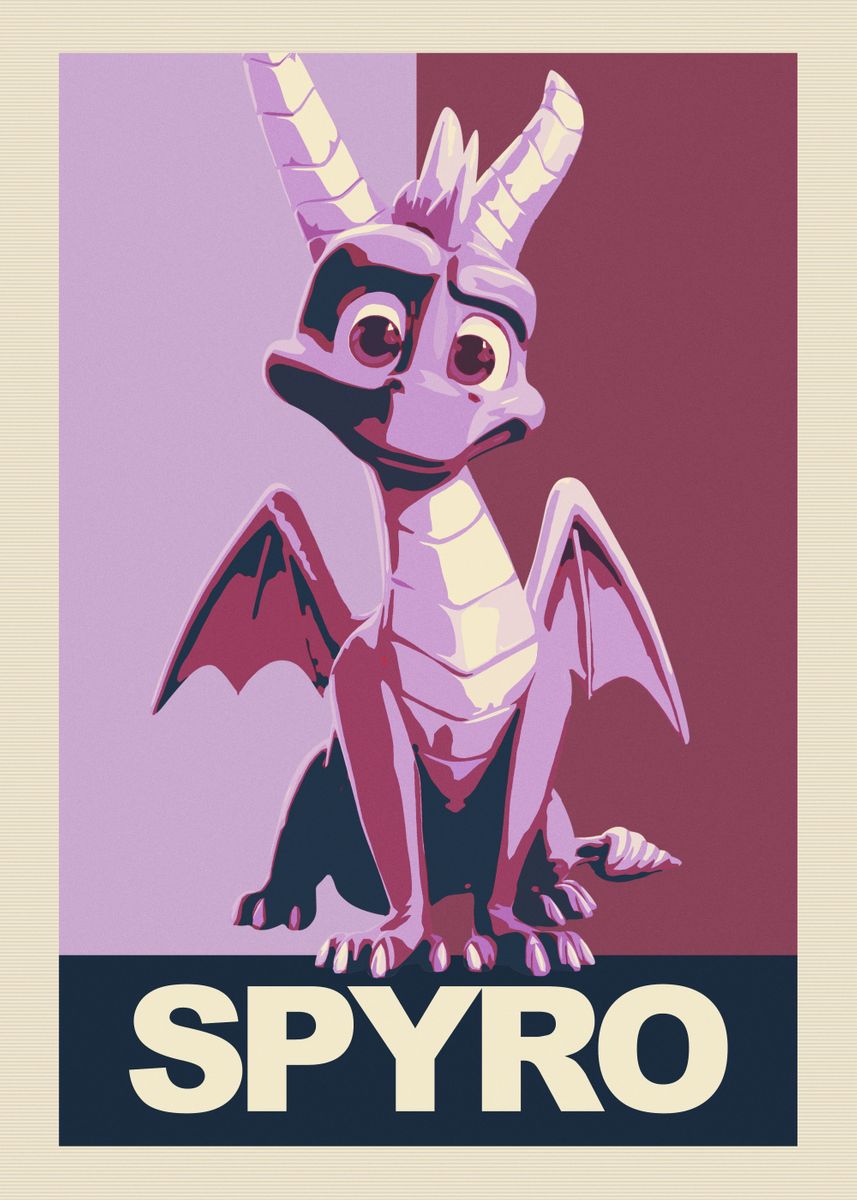 'Spyro sitting' Poster by Spyro The Dragon  | Displate
