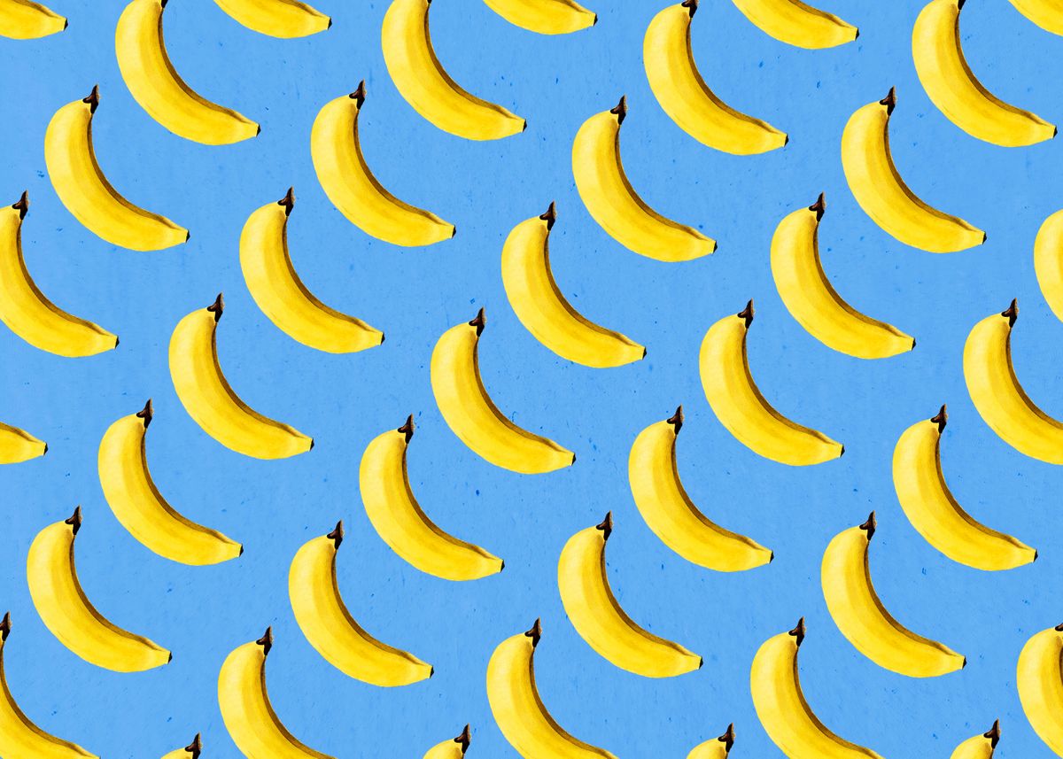 'banana modern art' Poster by Barry Allen Displate