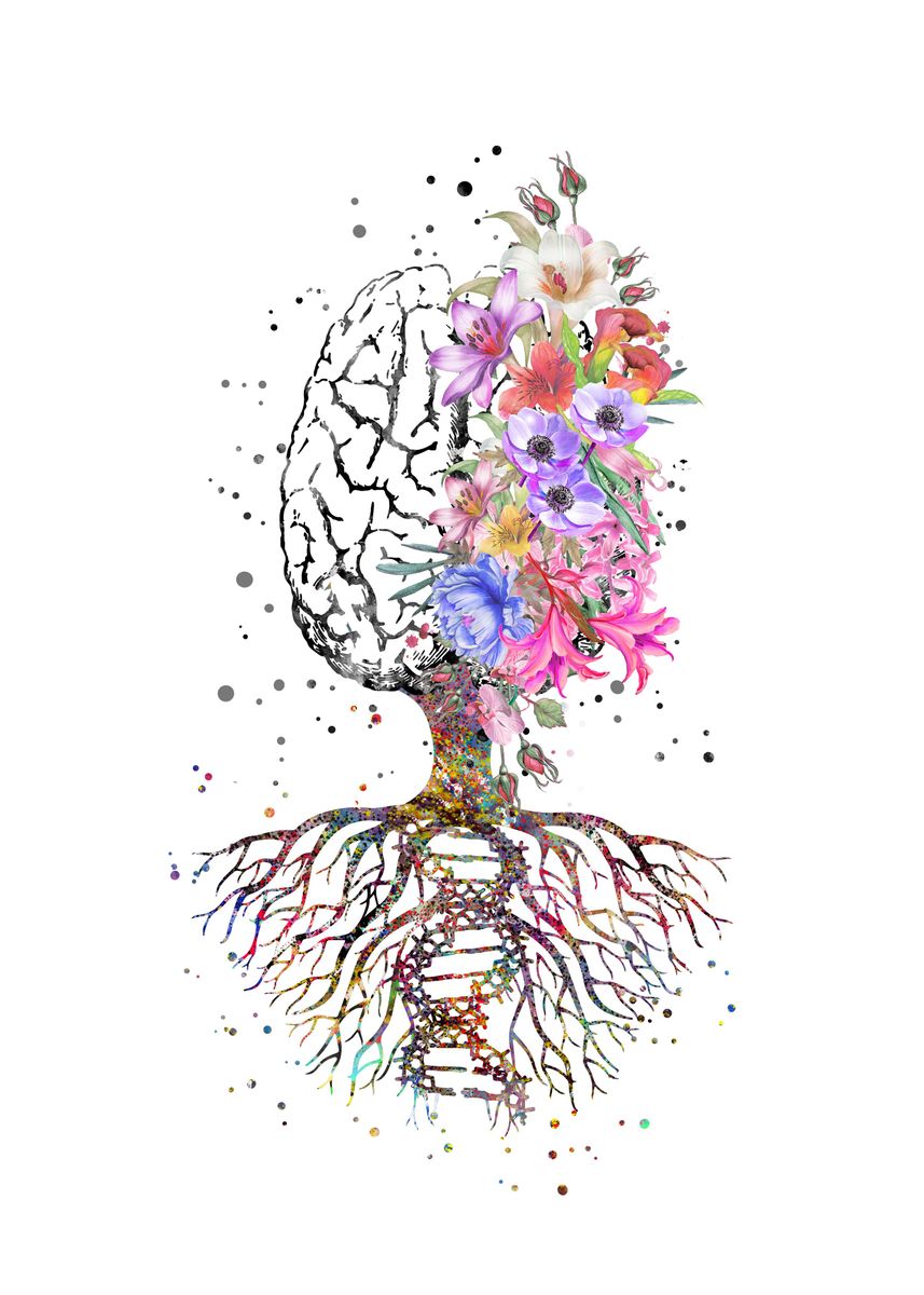 'Brain tree ' Poster by RosaliasArt  | Displate
