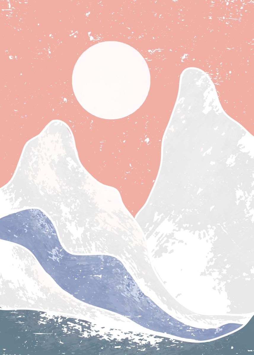 'Ice Mountain' Poster by budi yanto | Displate