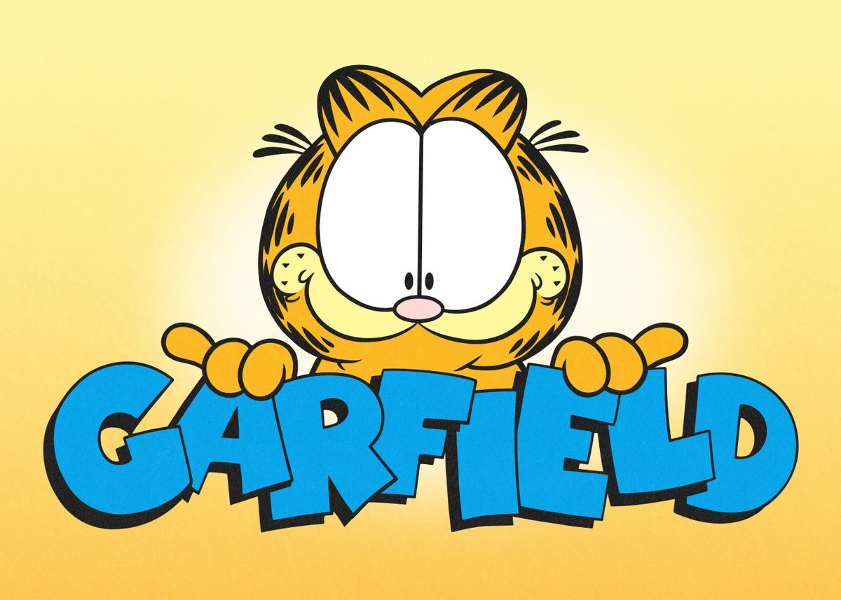 'Garfield Logo Blue' Poster by Garfield  | Displate