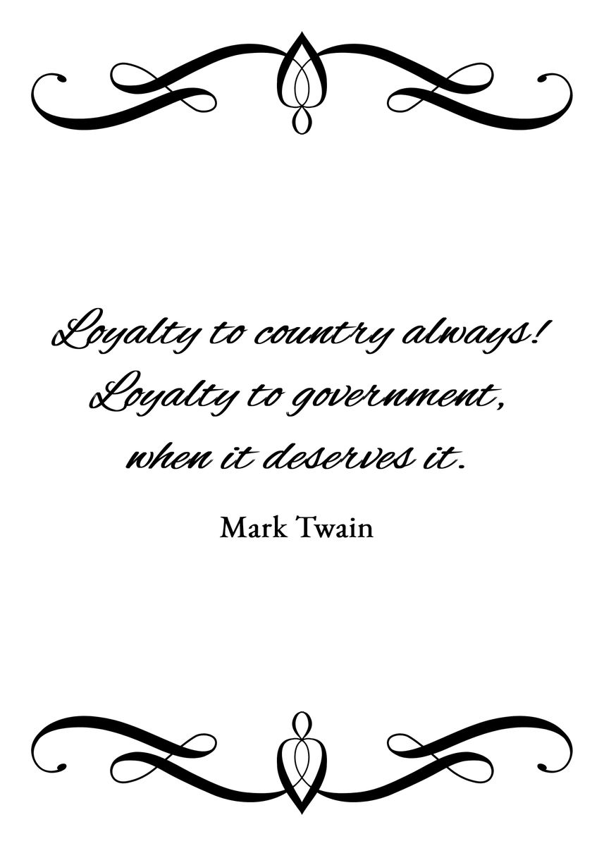 'Loyalty to Country' Poster by ABConcepts  | Displate