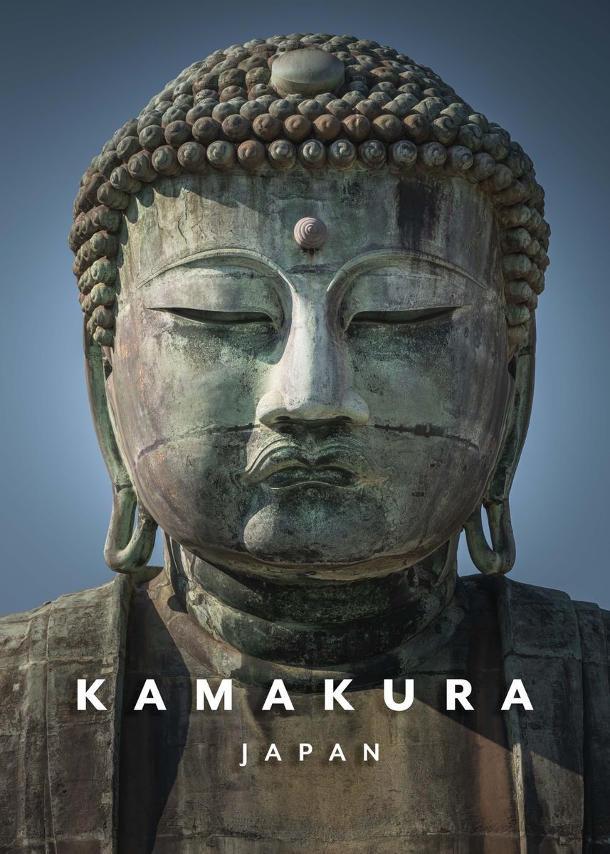 'Kamakura Buddha' Poster by Nicolas Wauters | Displate