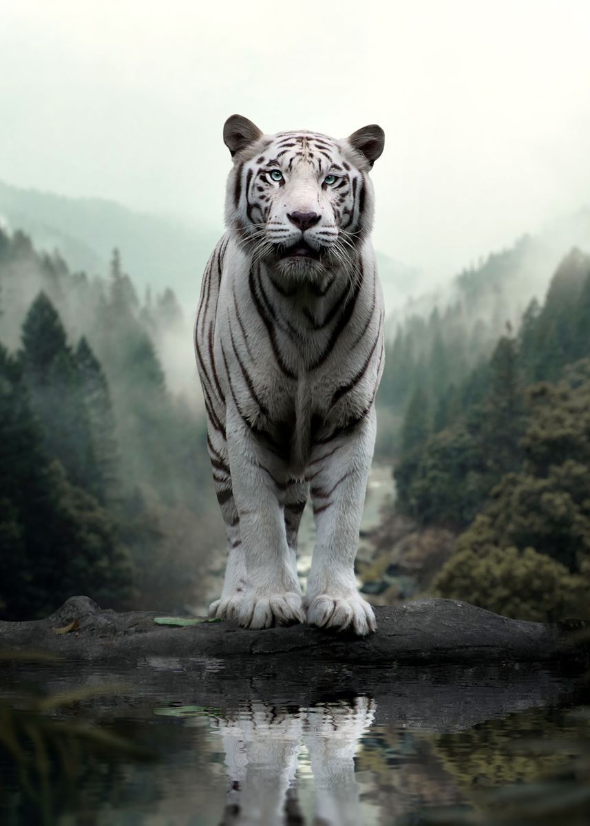 'White Tiger' Poster by Zenja Gammer | Displate