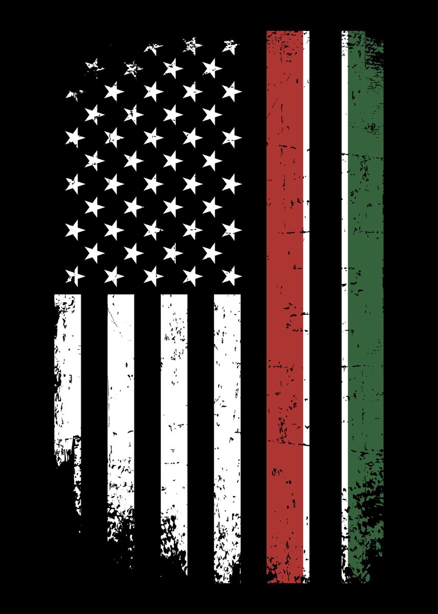 'US American flag in pan af' Poster by Designzz  | Displate