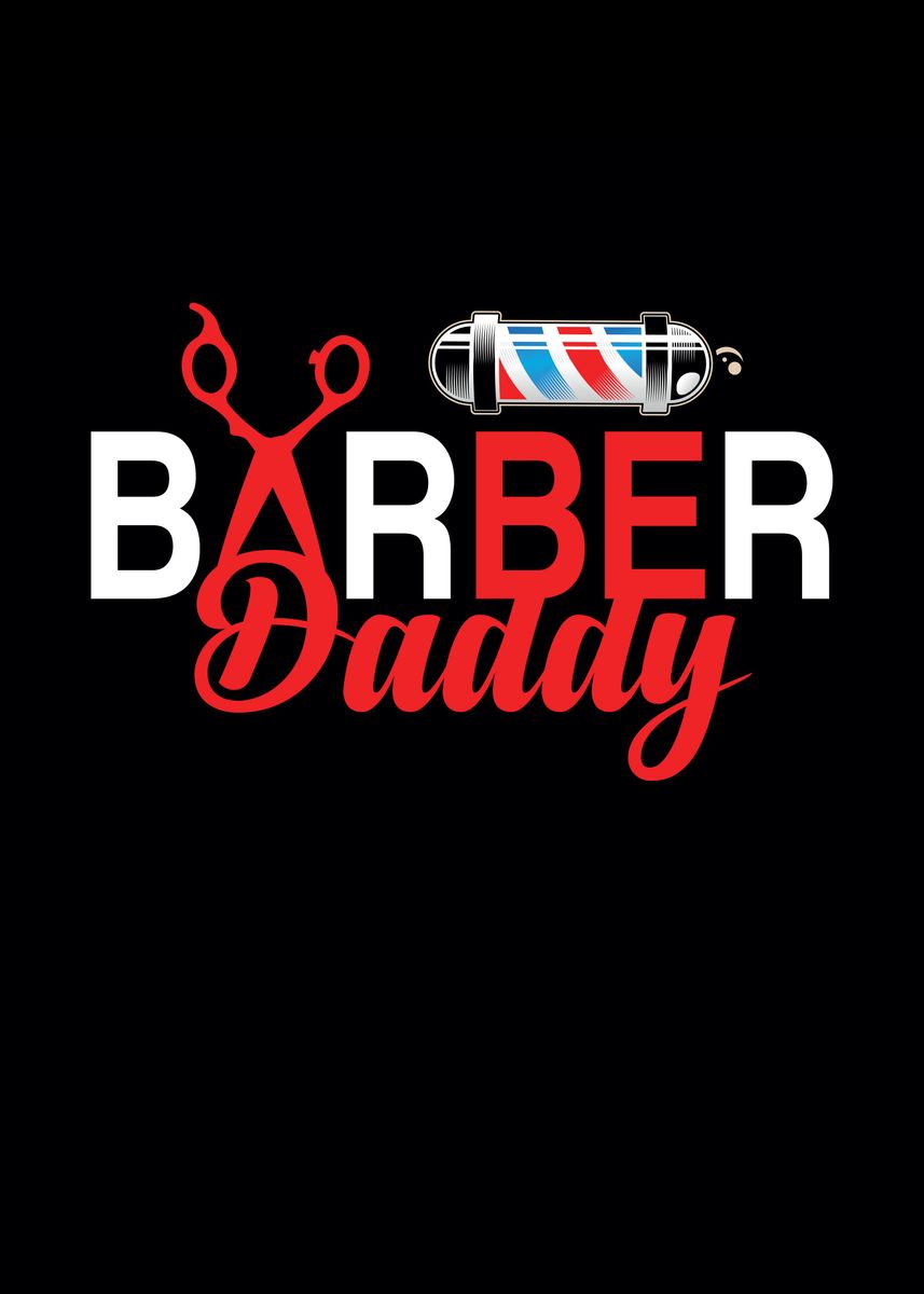 'Dad Barber' Poster by One Piece Top Gun | Displate