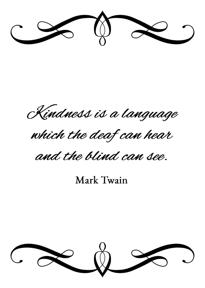 'Language of Kindness' Poster by ABConcepts  | Displate