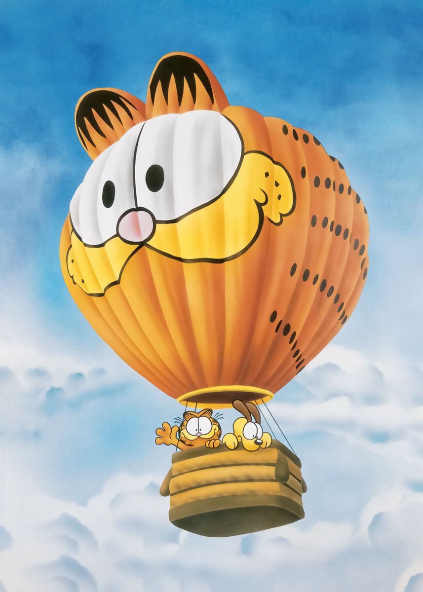'Balloon Ride' Poster by Garfield  | Displate